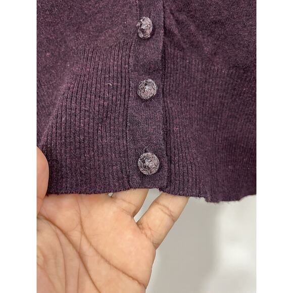 Coquette Academia Goth Y2K Ballet Cardigan Sweater M Preppy Romantic Whimsigoth - Picture 4 of 16